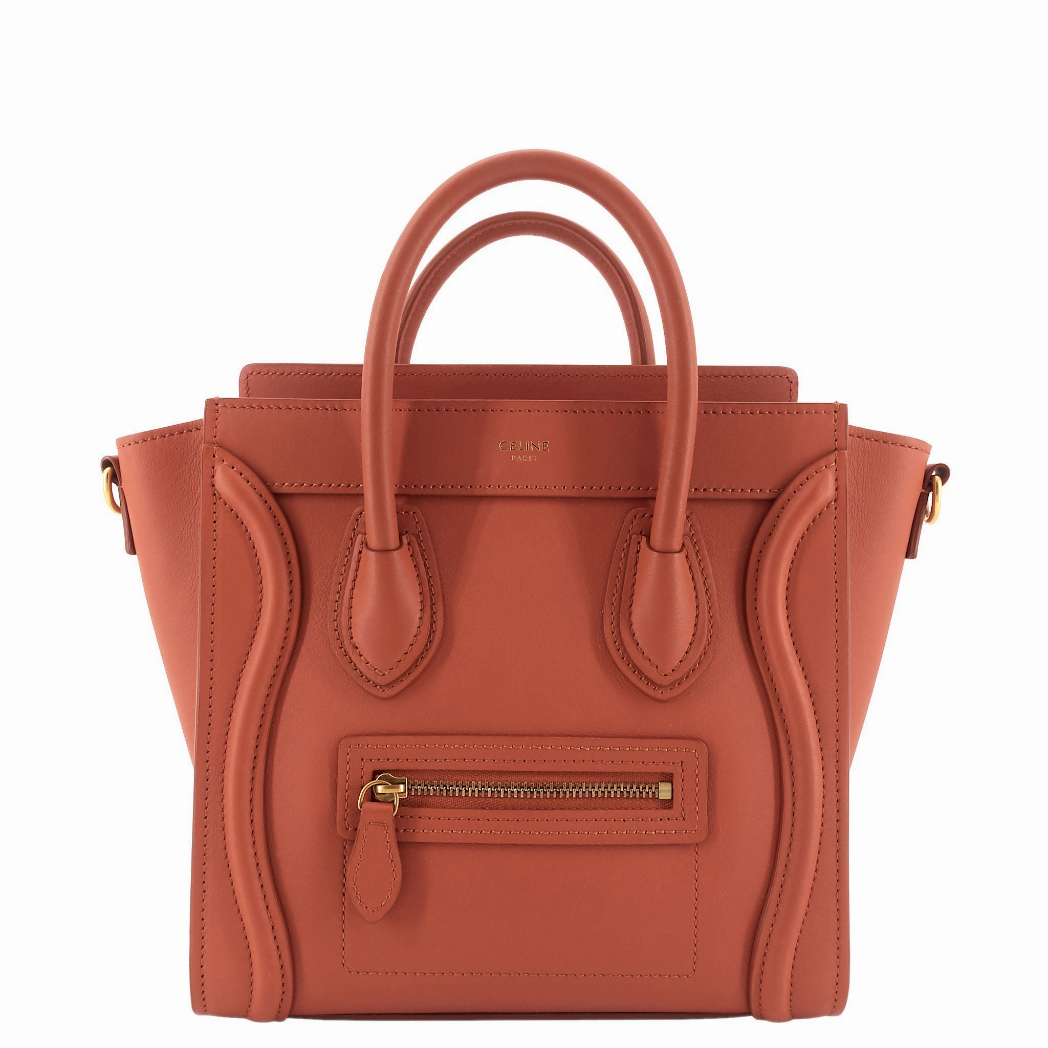 Nano Luggage Calfskin Leather Bag