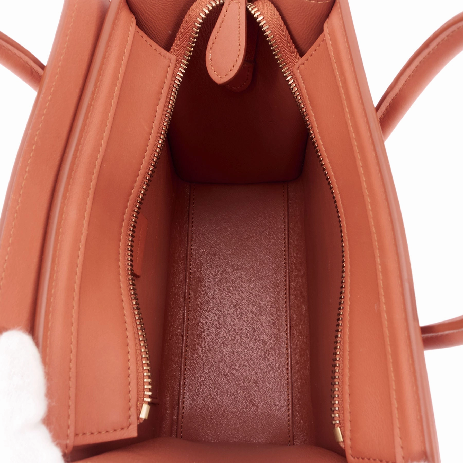 Nano Luggage Calfskin Leather Bag