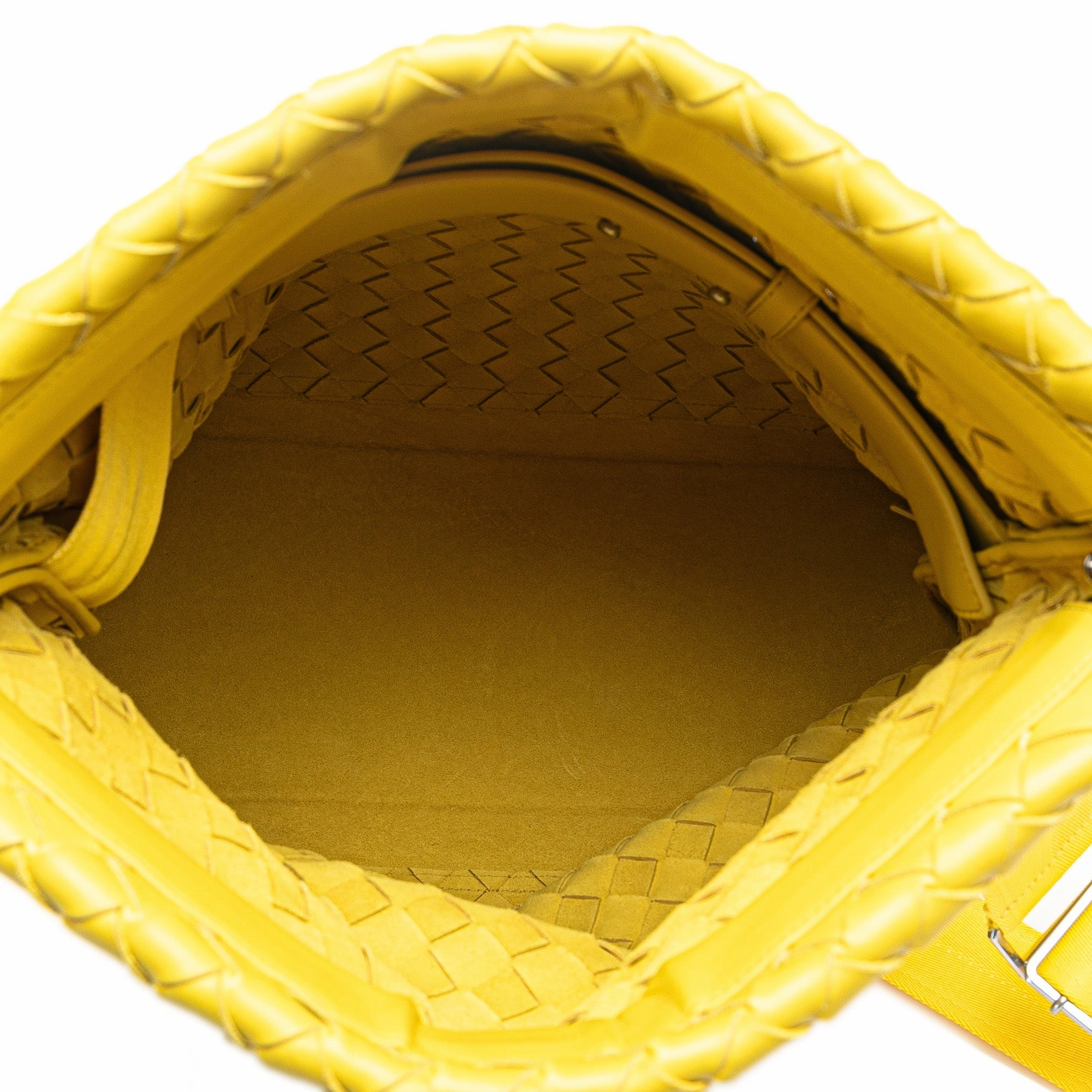 Nappa Intrecciato Fold Over Crossbody