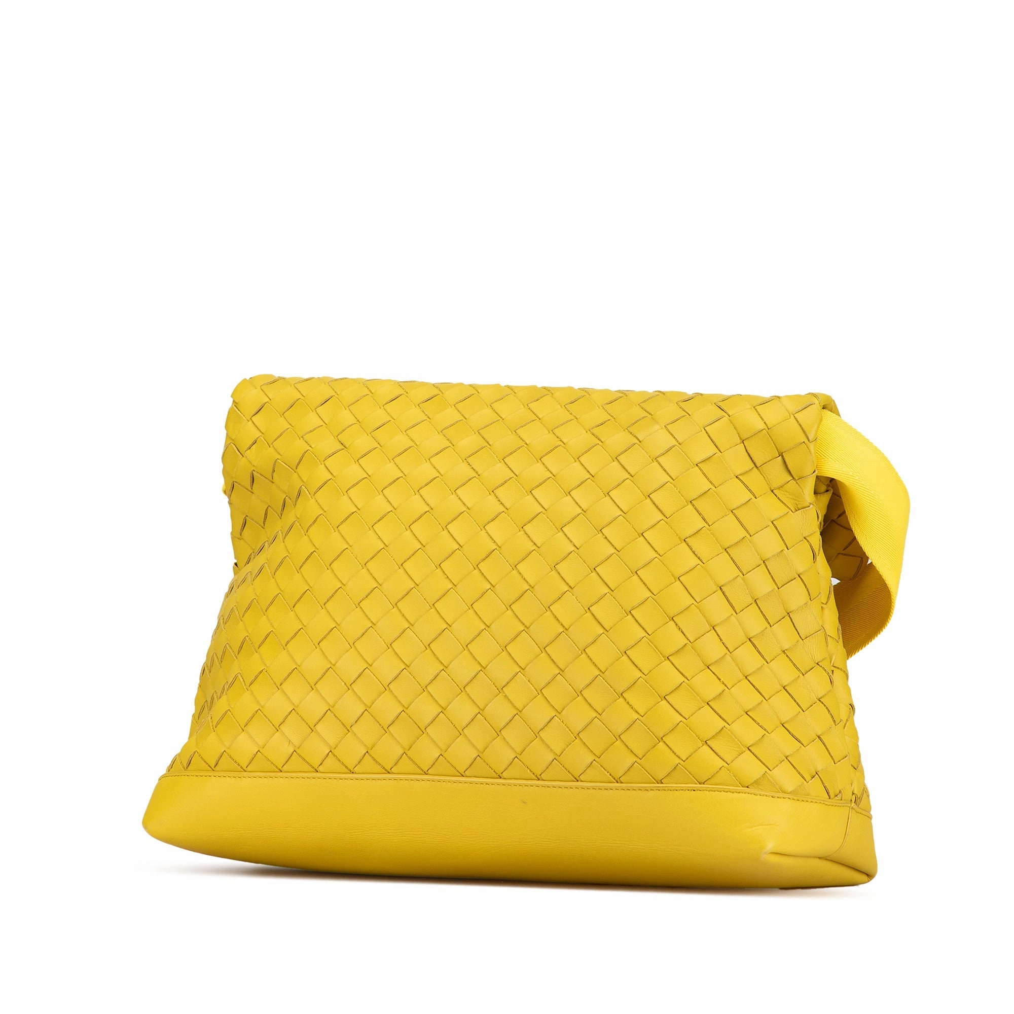 Nappa Intrecciato Fold Over Crossbody