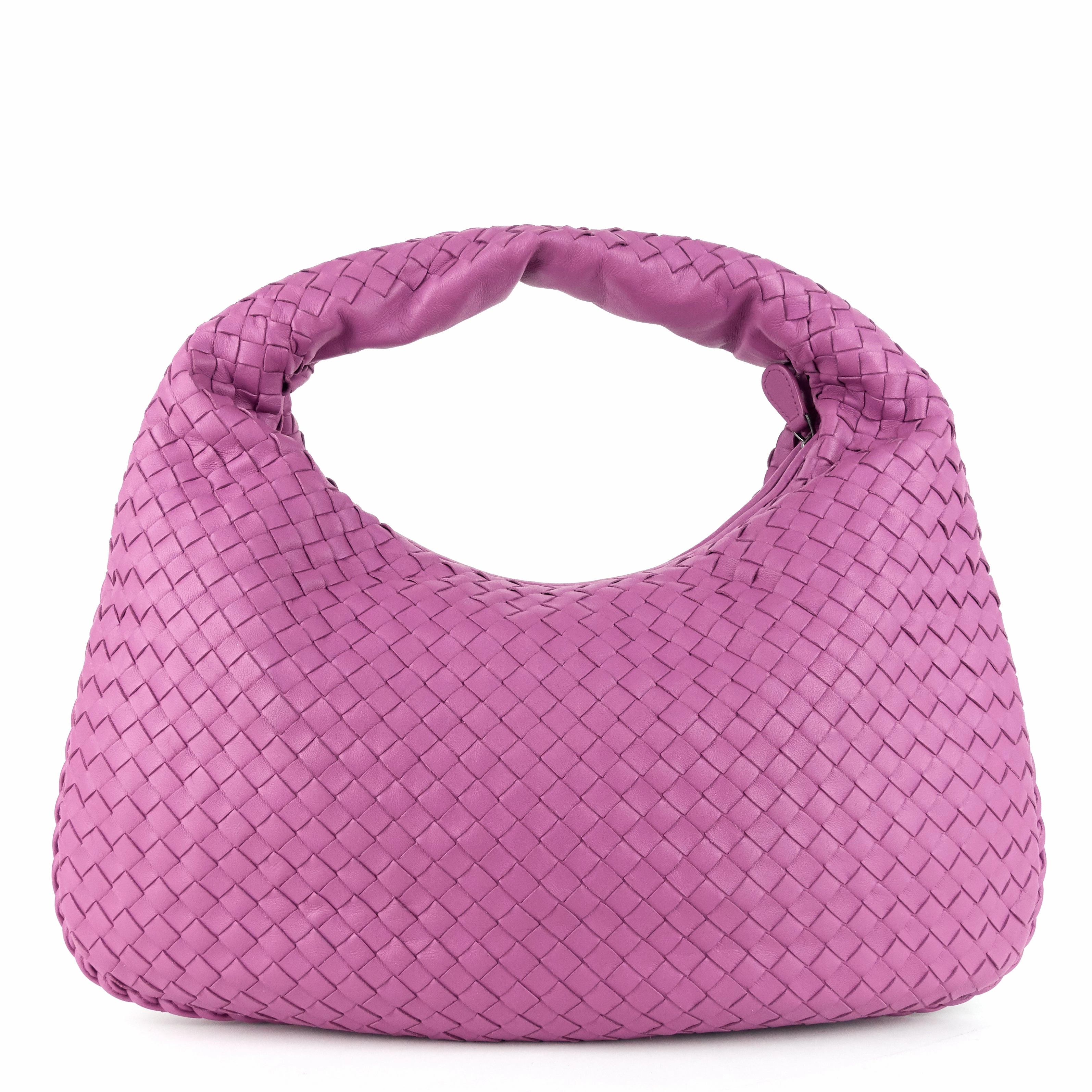 Nappa Leather Intrecciato Medium Hobo Bag