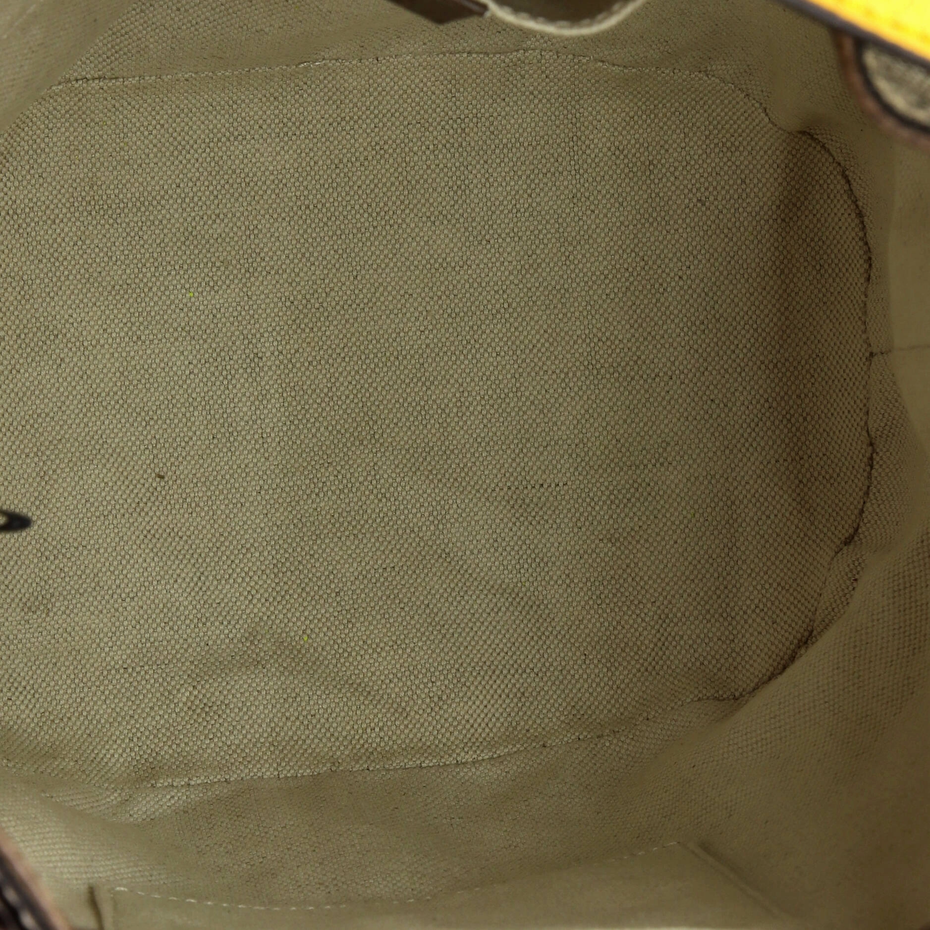 Neo Vintage Drawstring Bucket Backpack GG Coated Canvas Mini