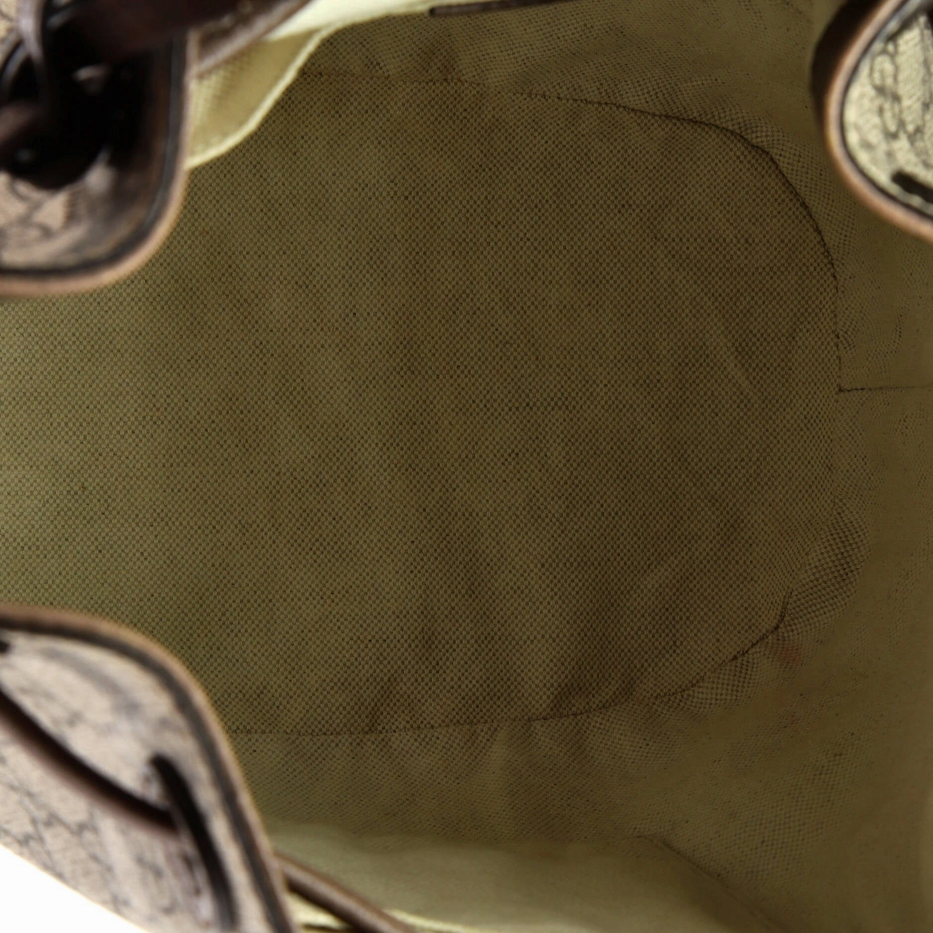 Neo Vintage Drawstring Bucket Backpack GG Coated Canvas Mini