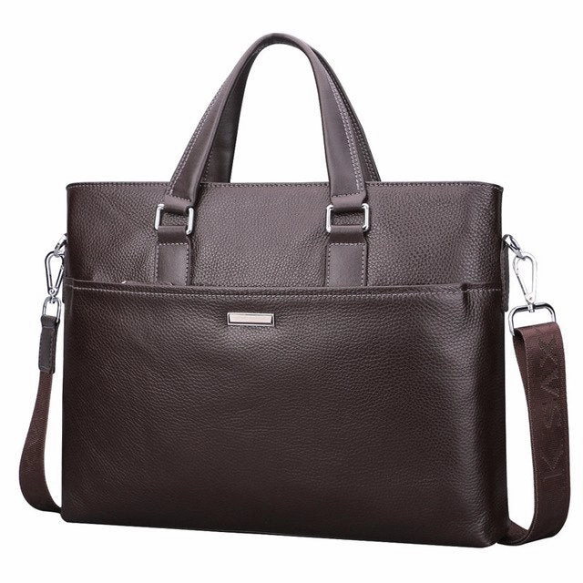 New Fashion Genuine Leather Famous Brand Men Briefcase,Mark Saxton Commercial Laptop Briefcase,