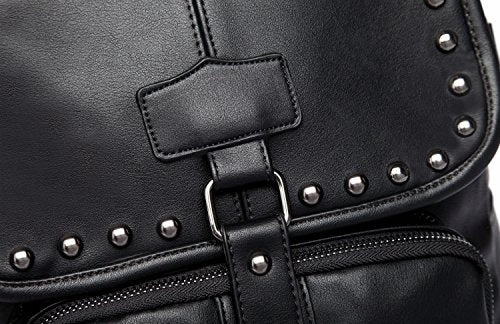 NEW STYLE Pu Leather Black Bag,Handbags,Shoulder Bags Laptop Backpack schoolbags Travel Bags