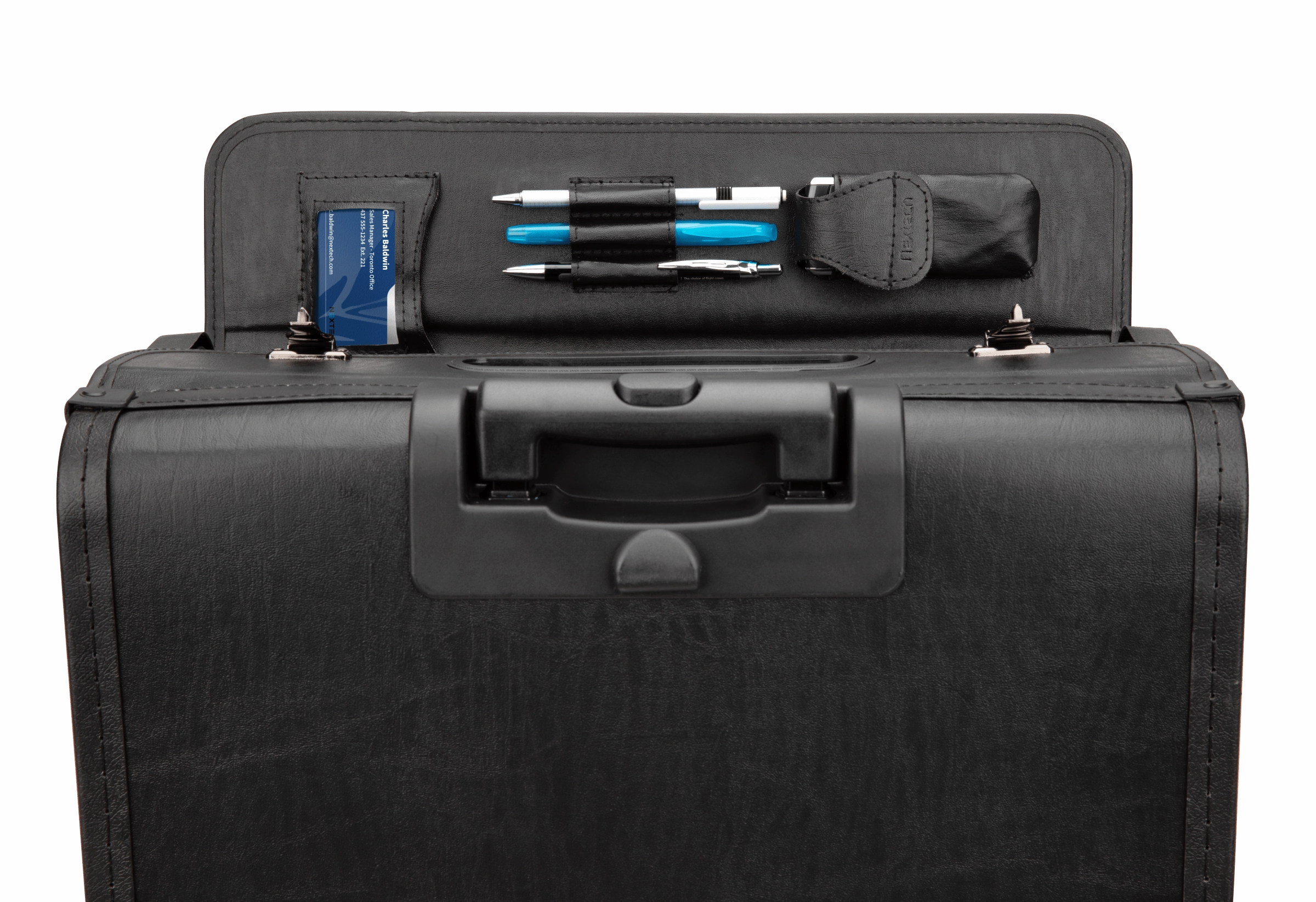 Nextech Faux-Leather Rolling Catalog Case