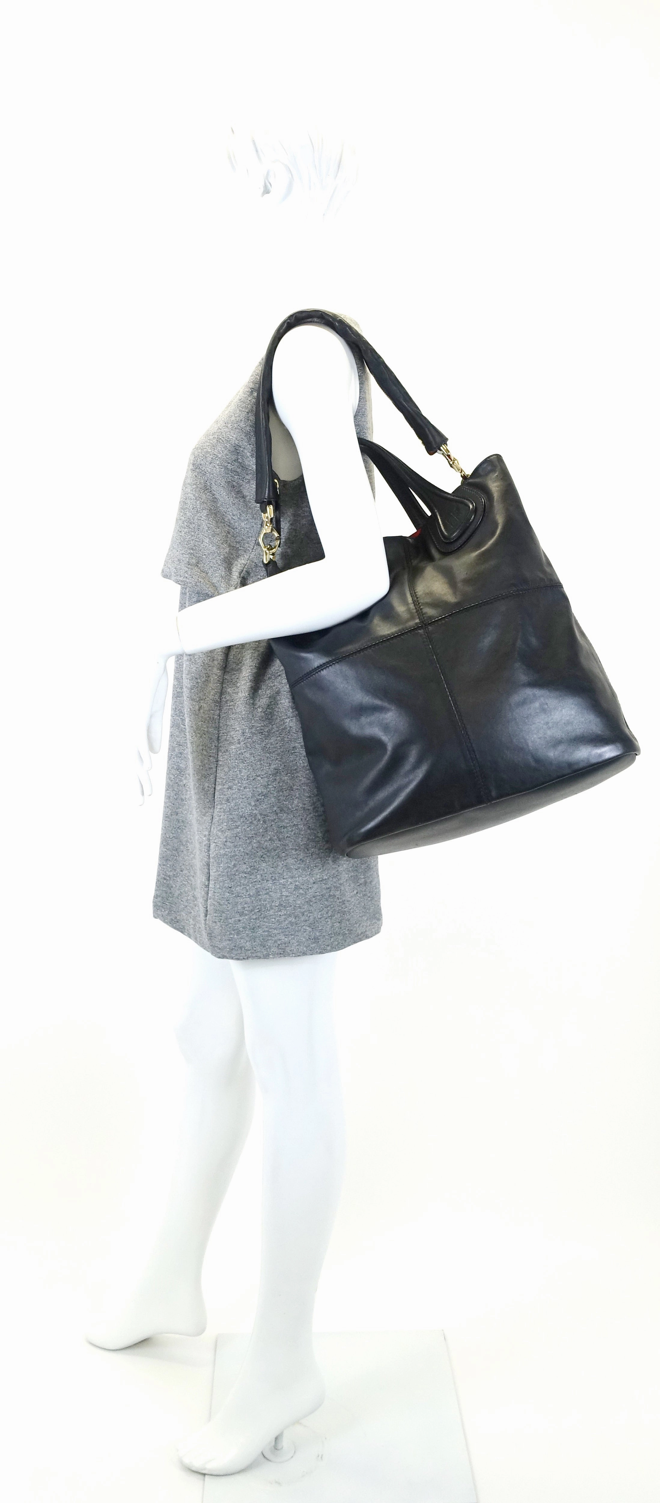 Nightingale Smooth Leather Shopper Tote Bag