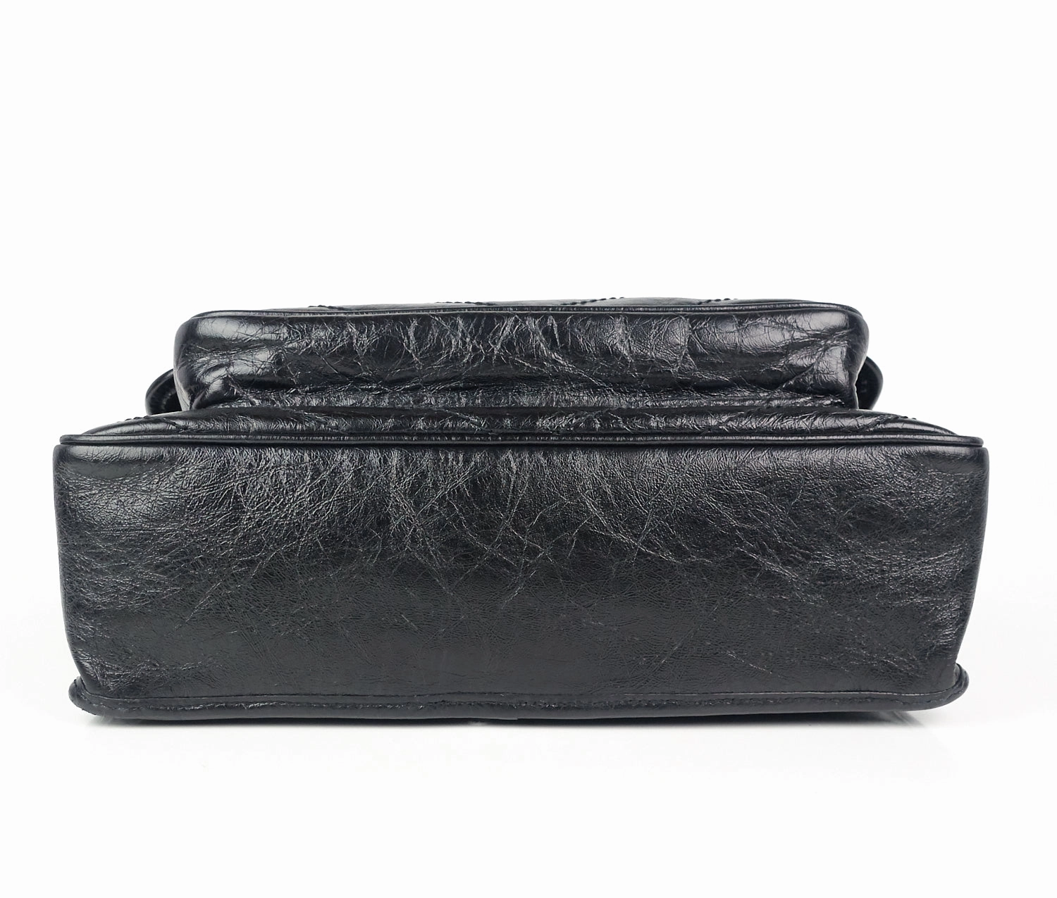 Niki Crinkled Calf Leather Large Bag