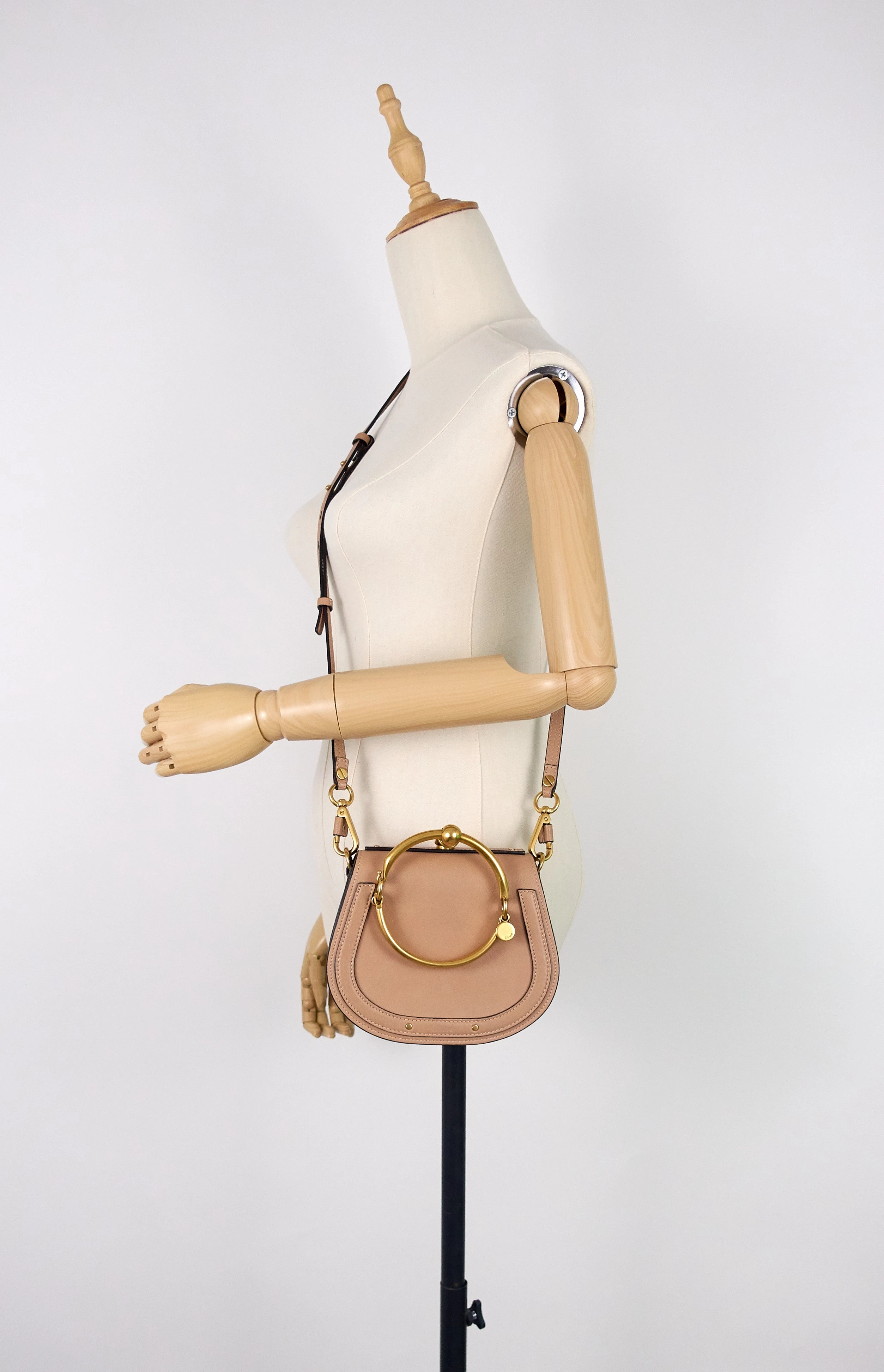 Nile Small Calfskin Leather Bracelet Bag