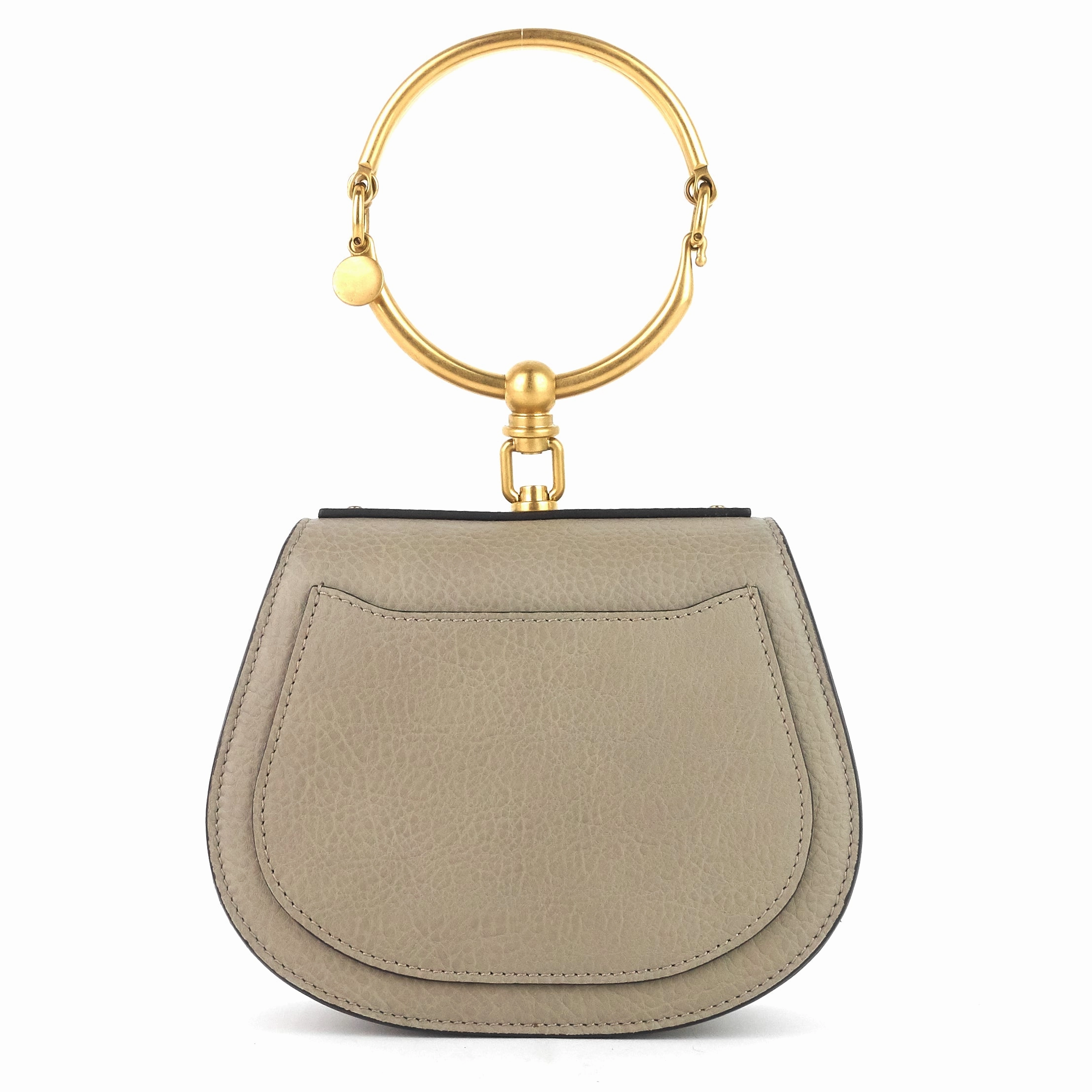 Nile Small Leather and Suede Bracelet Bag
