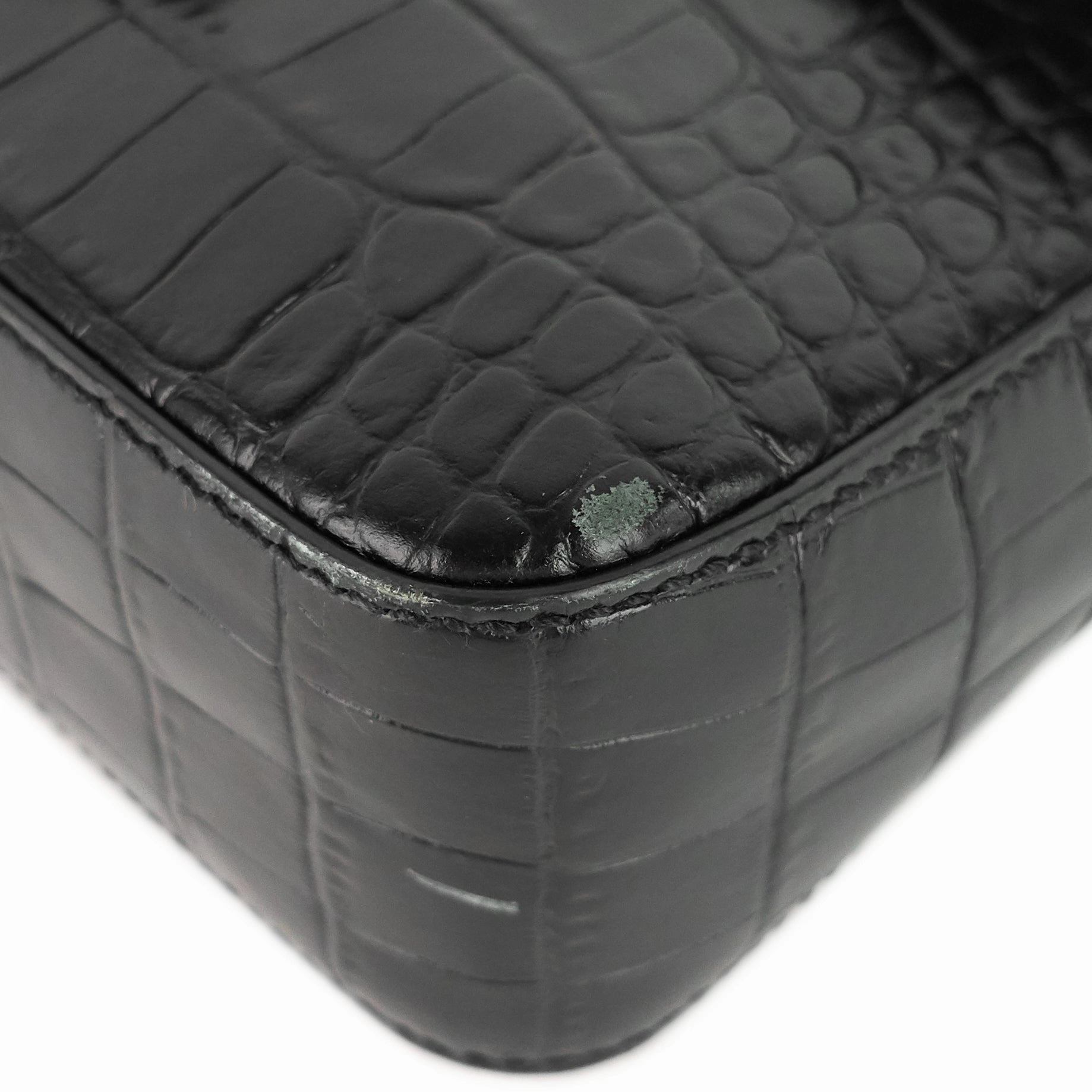 Nobile Crocodile Embossed Calfskin Leather Bag