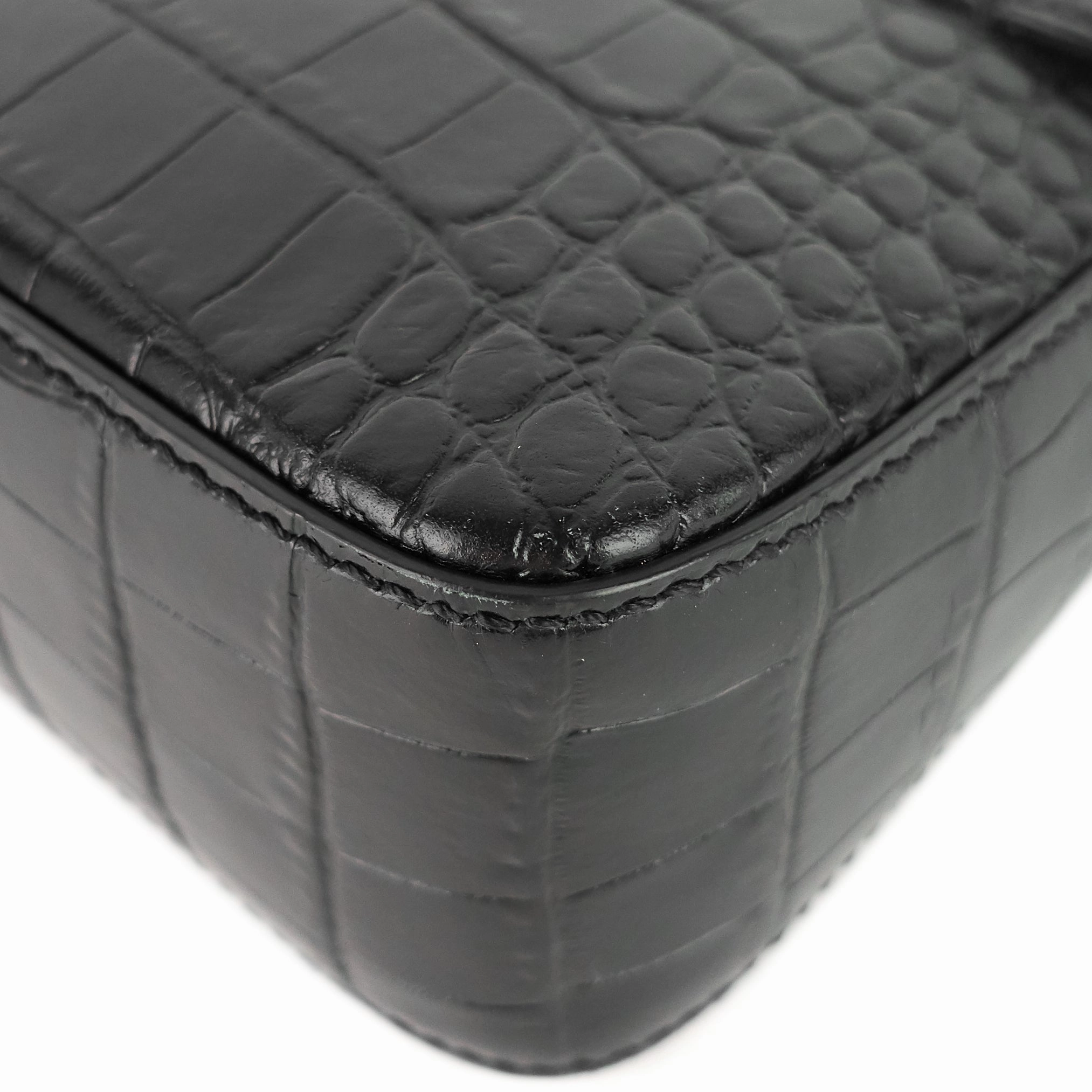 Nobile Crocodile Embossed Calfskin Leather Bag