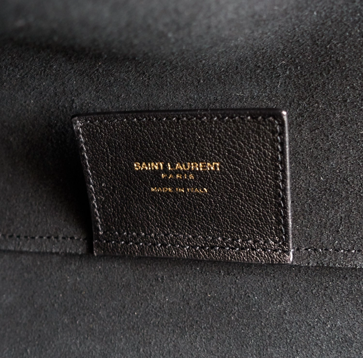 North South Supple Leather Shopper Tote Bag