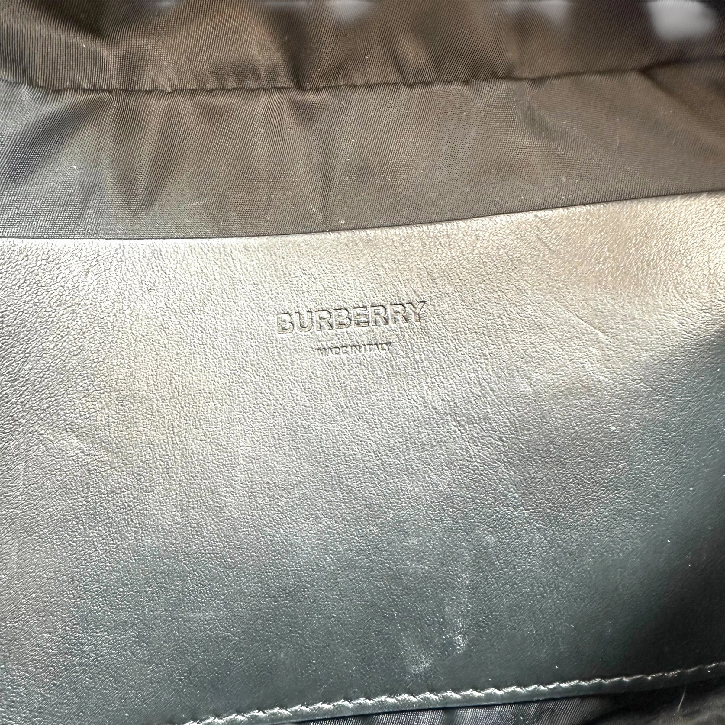 Nova Check Nylon Belt Bag Luxury Designer By Burberry, Size: Medium