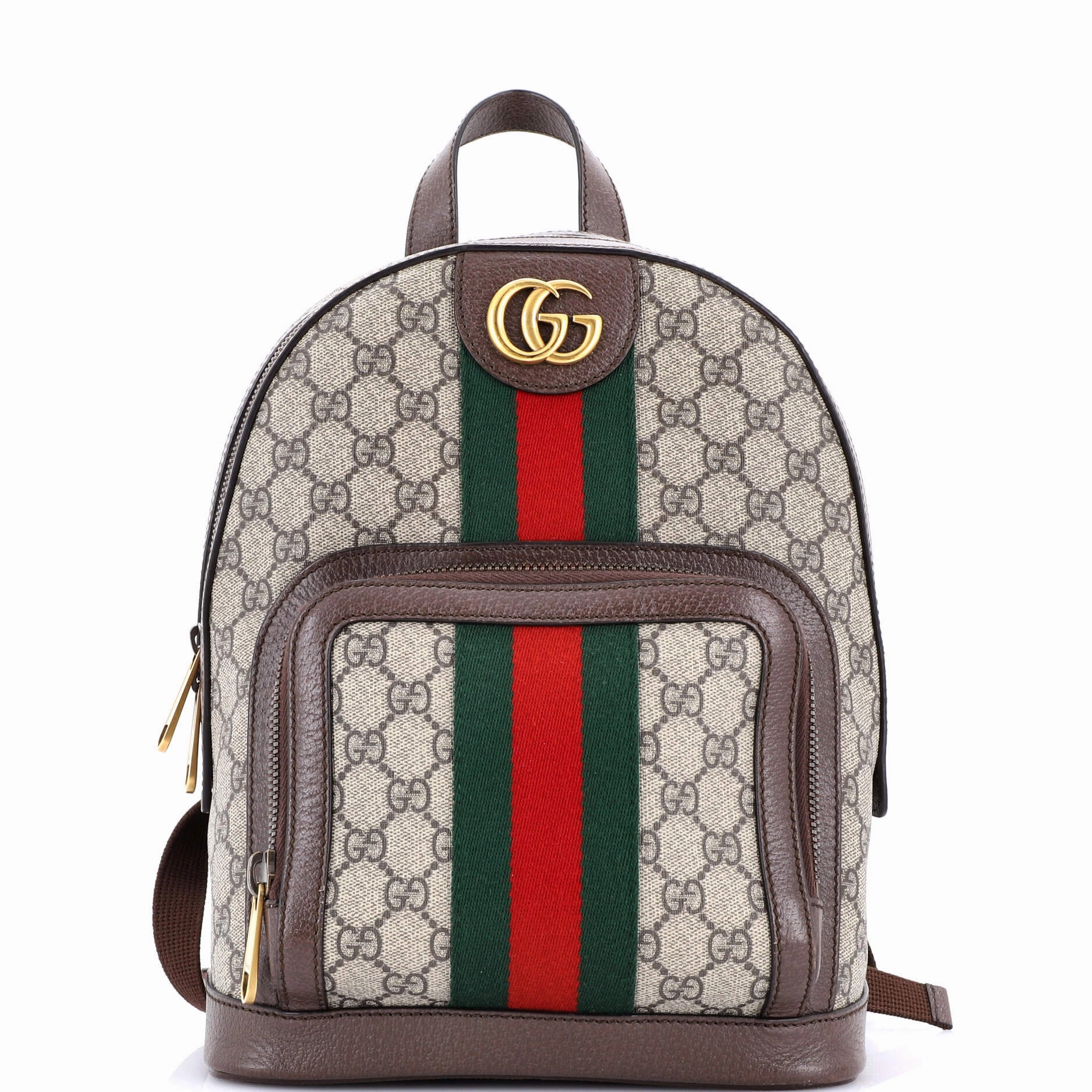Ophidia Backpack GG Coated Canvas and Leather Small