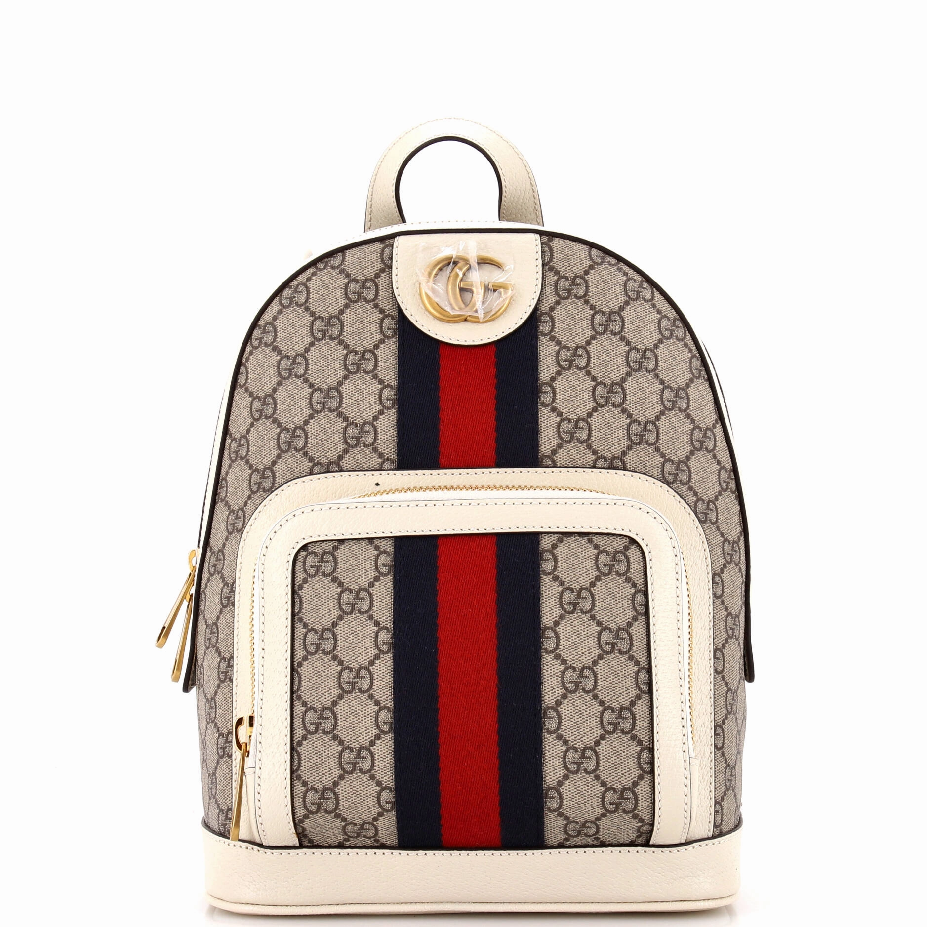 Ophidia Backpack GG Coated Canvas and Leather Small