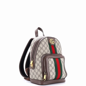 Ophidia Backpack GG Coated Canvas and Leather Small