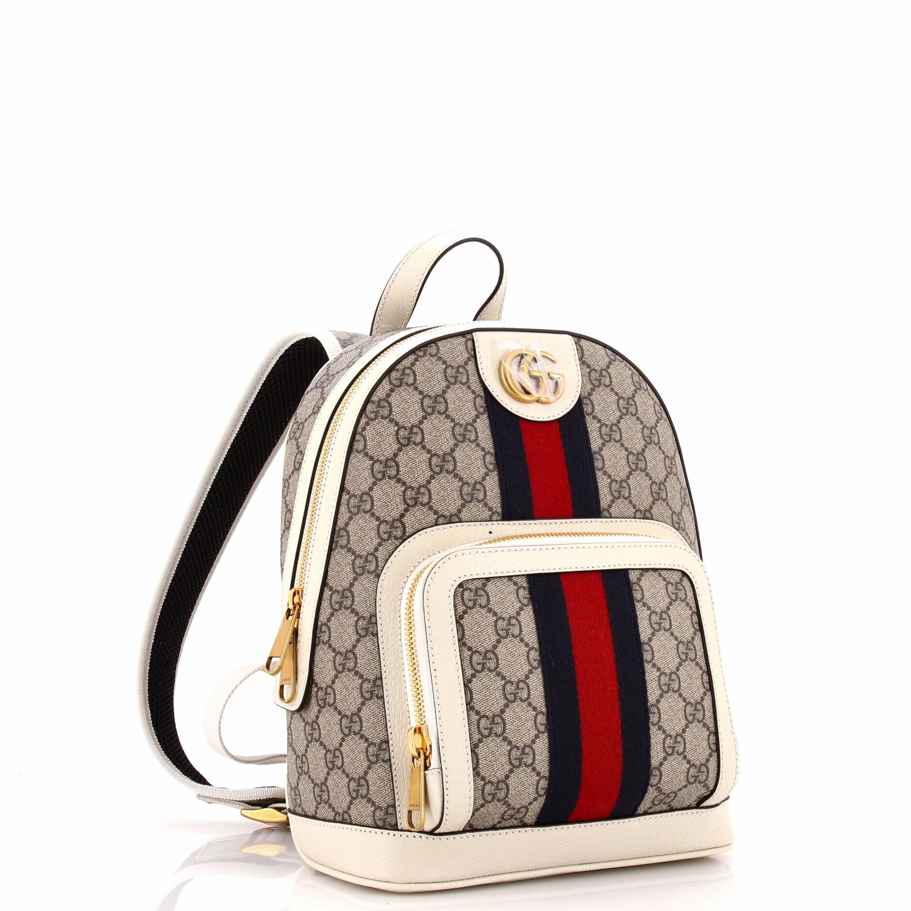 Ophidia Backpack GG Coated Canvas and Leather Small