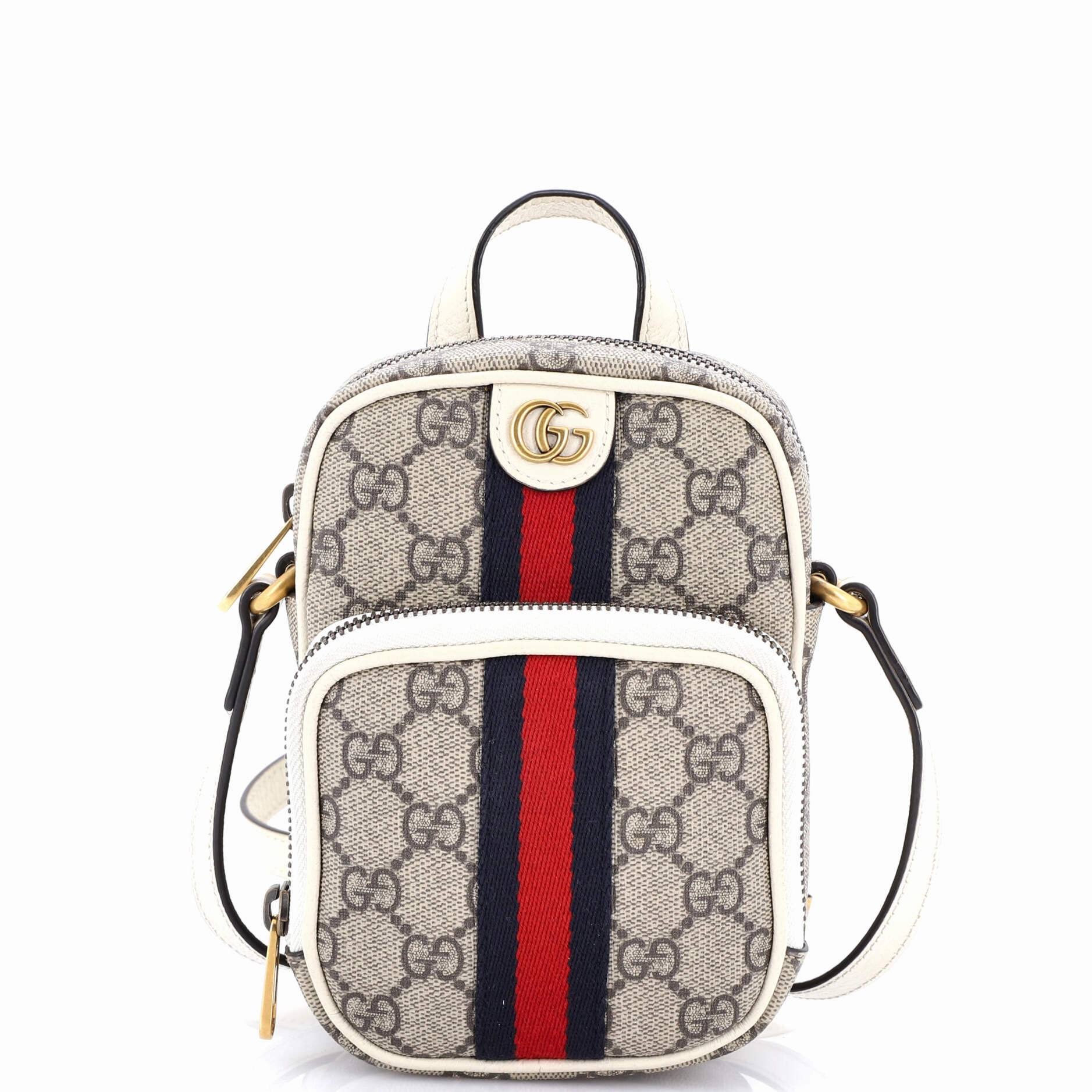 Ophidia Top Handle Crossbody Bag GG Coated Canvas Mini