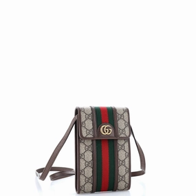 Ophidia Vertical Flap Crossbody Bag GG Coated Canvas Mini