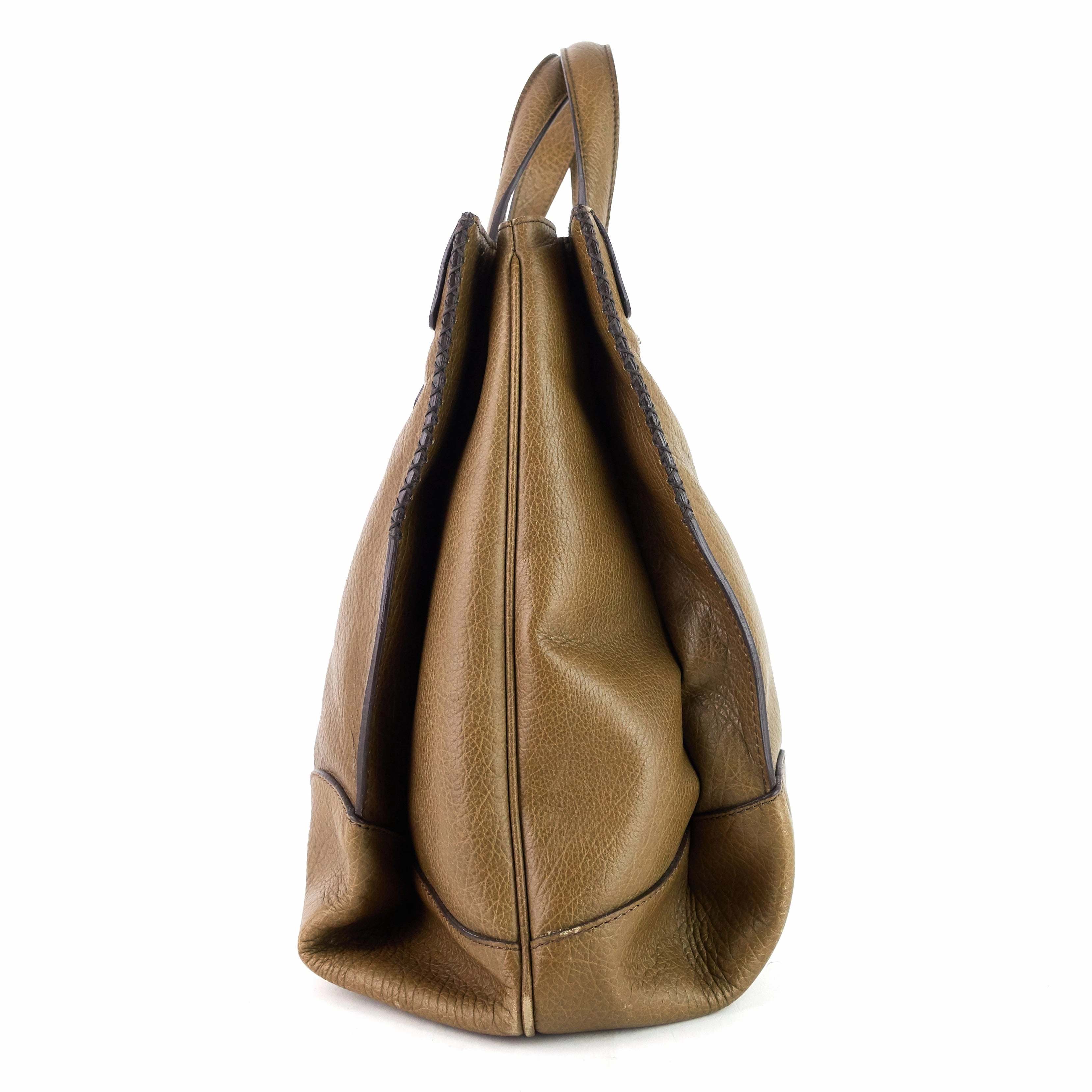 Orlov Calfskin Leather Tote Bag