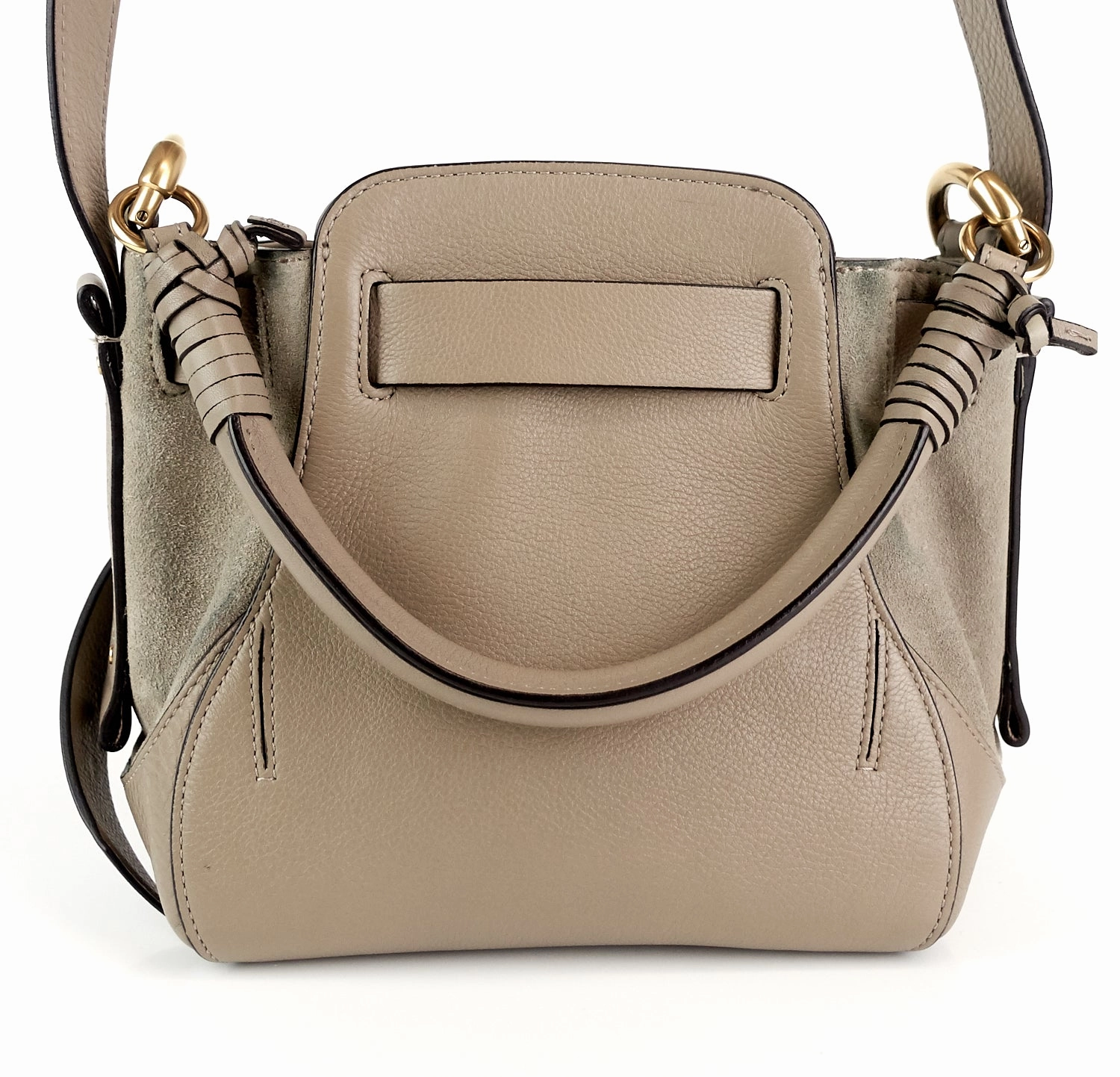Owen Small Suede and Calf Leather Bag
