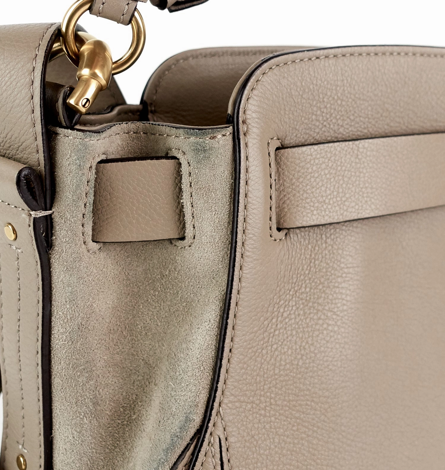 Owen Small Suede and Calf Leather Bag