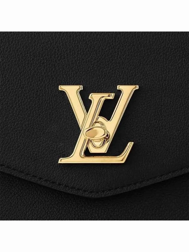 Oxford Lockme Leather Shoulder Bag Black
