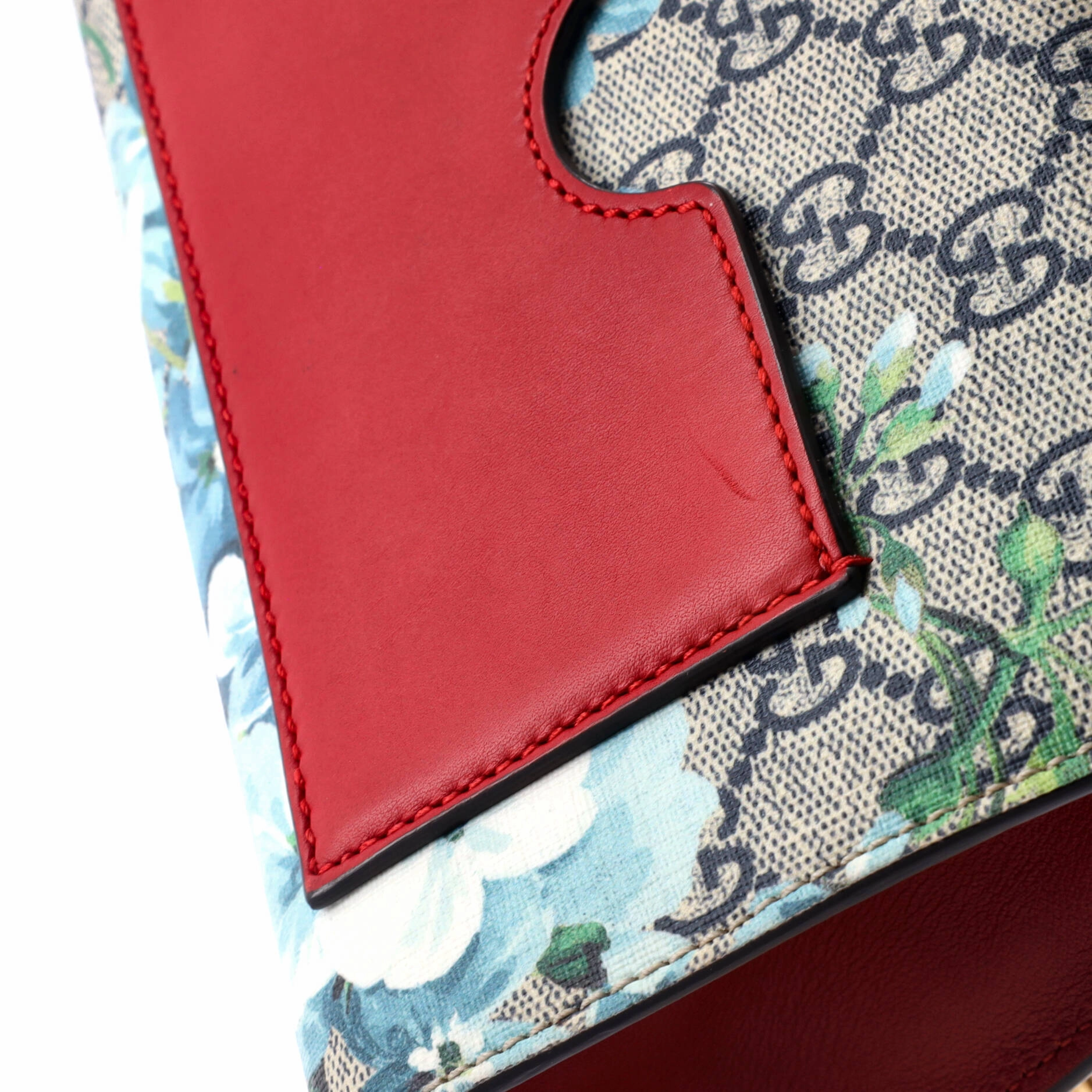 Padlock Shoulder Bag Blooms Print GG Coated Canvas Small