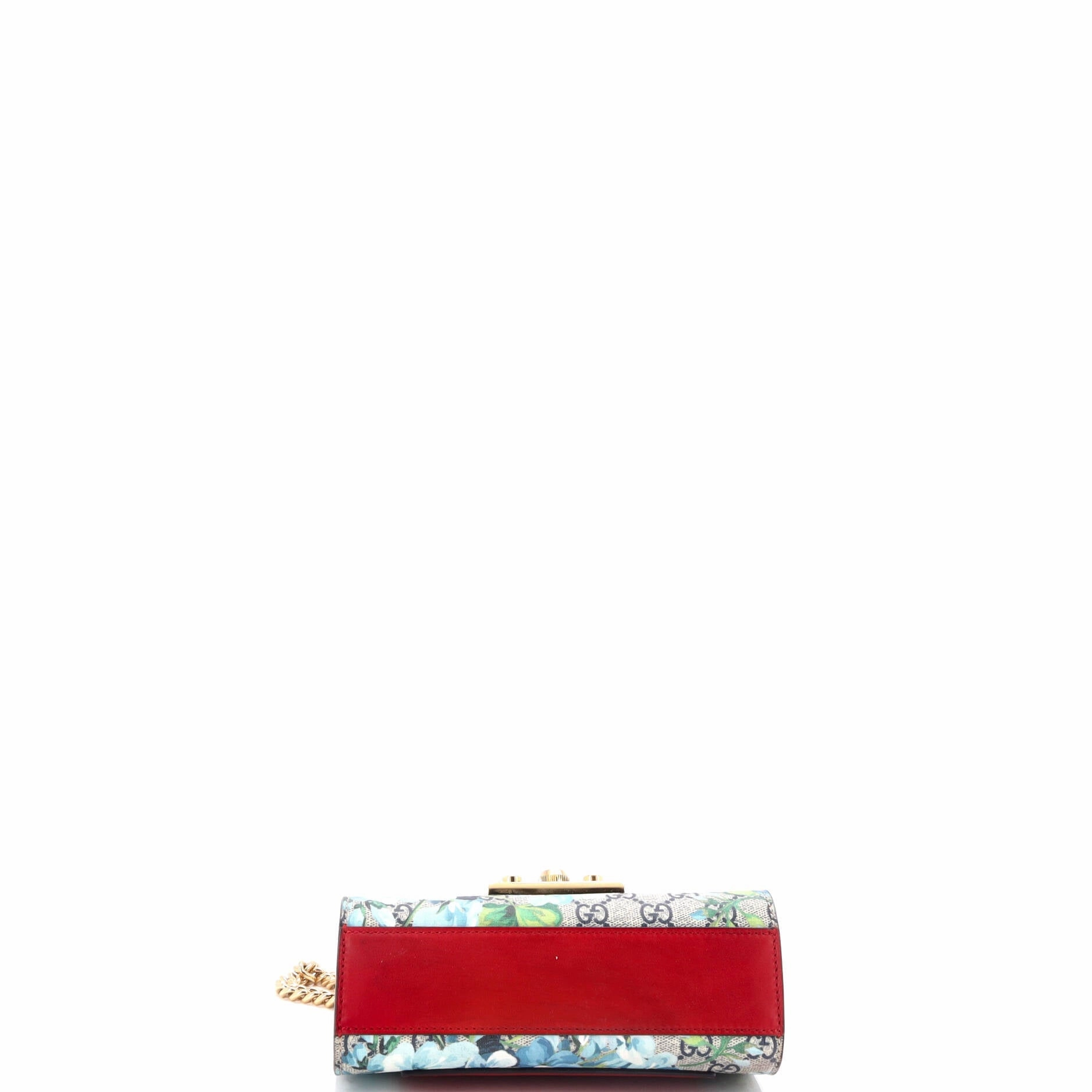 Padlock Shoulder Bag Blooms Print GG Coated Canvas Small
