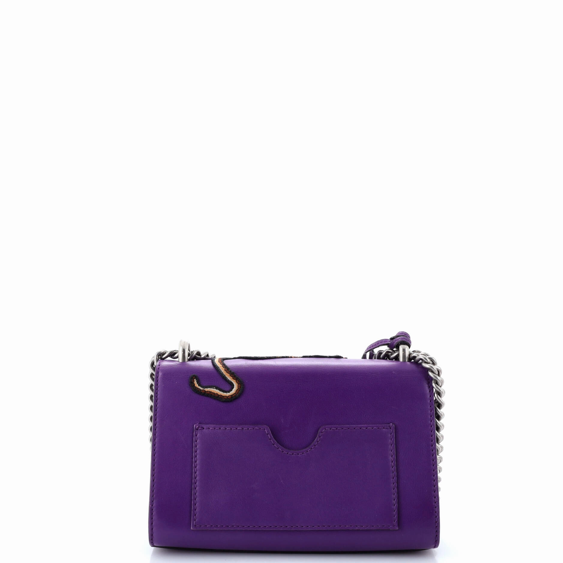 Padlock Shoulder Bag Embellished Leather Small