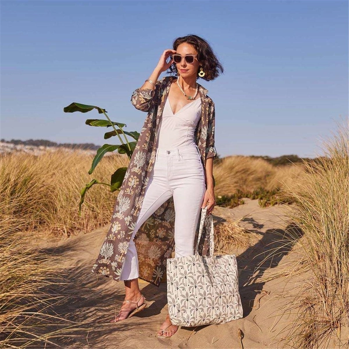 Palm Bunch Little Shopper Tote Bag