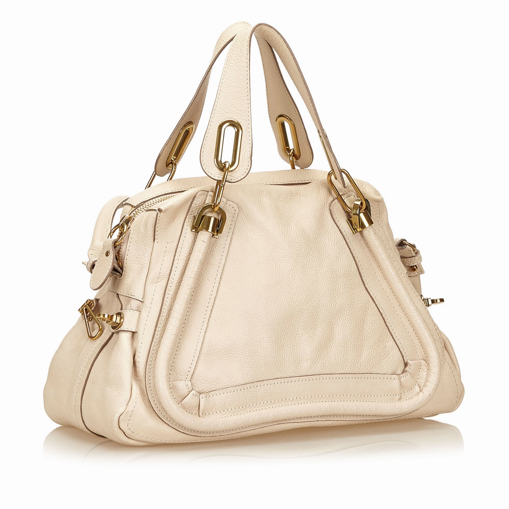 Paraty Pebbled Leather Medium Shoulder Bag