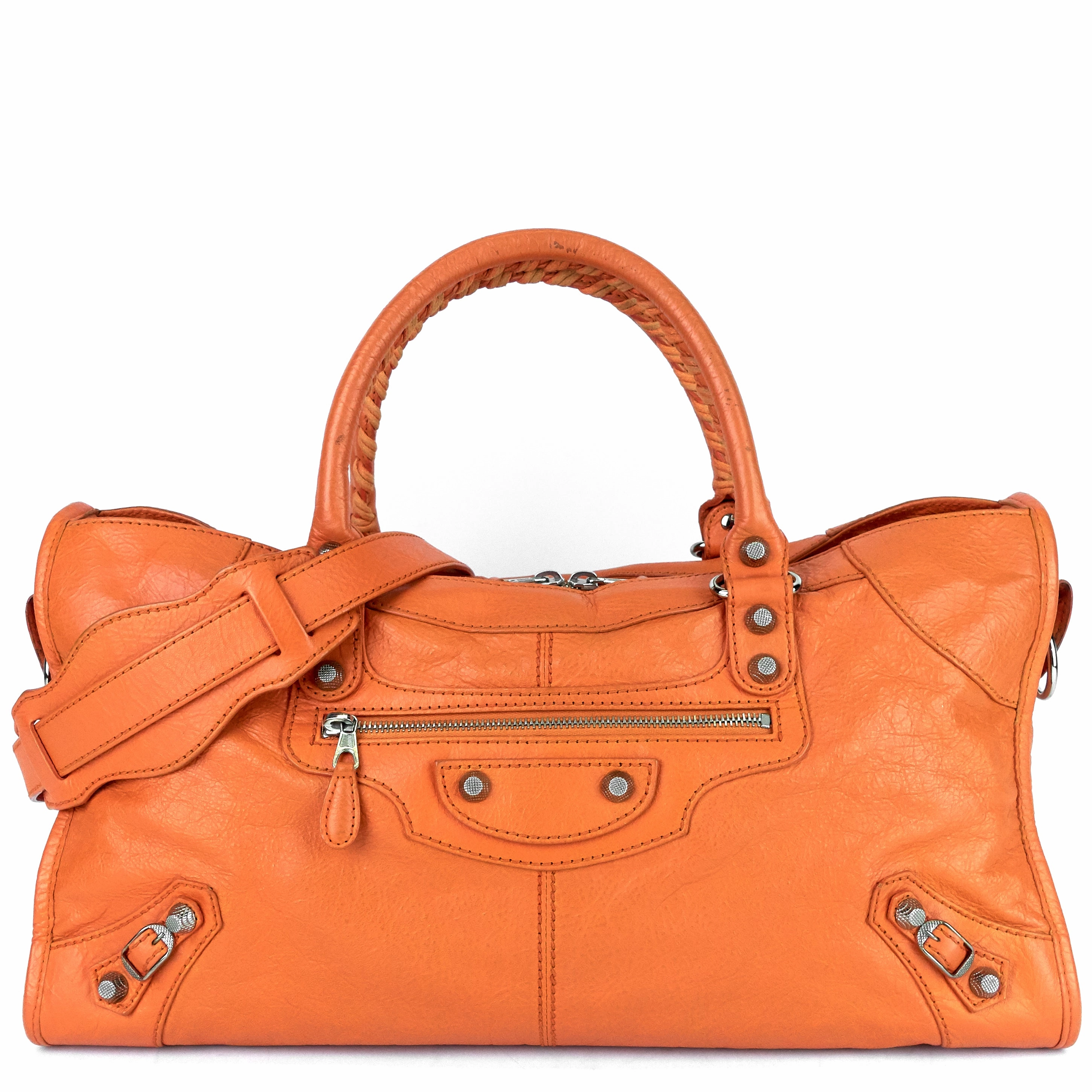 Part Time Classic Studs Leather Handbag