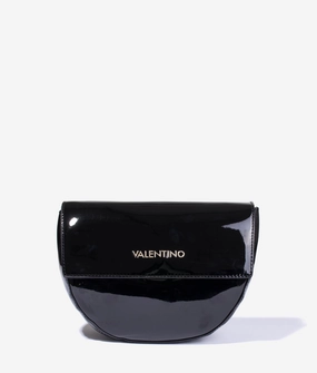 Patent bigs crossbody in black