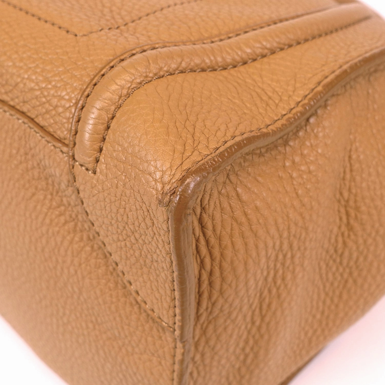Pebbled Calf Leather Tote Bag
