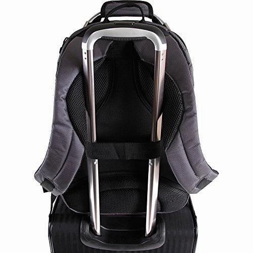 Perry Ellis Men'S M325 Business Tablet Compartment Laptop Backpack, Charcoal, One Size