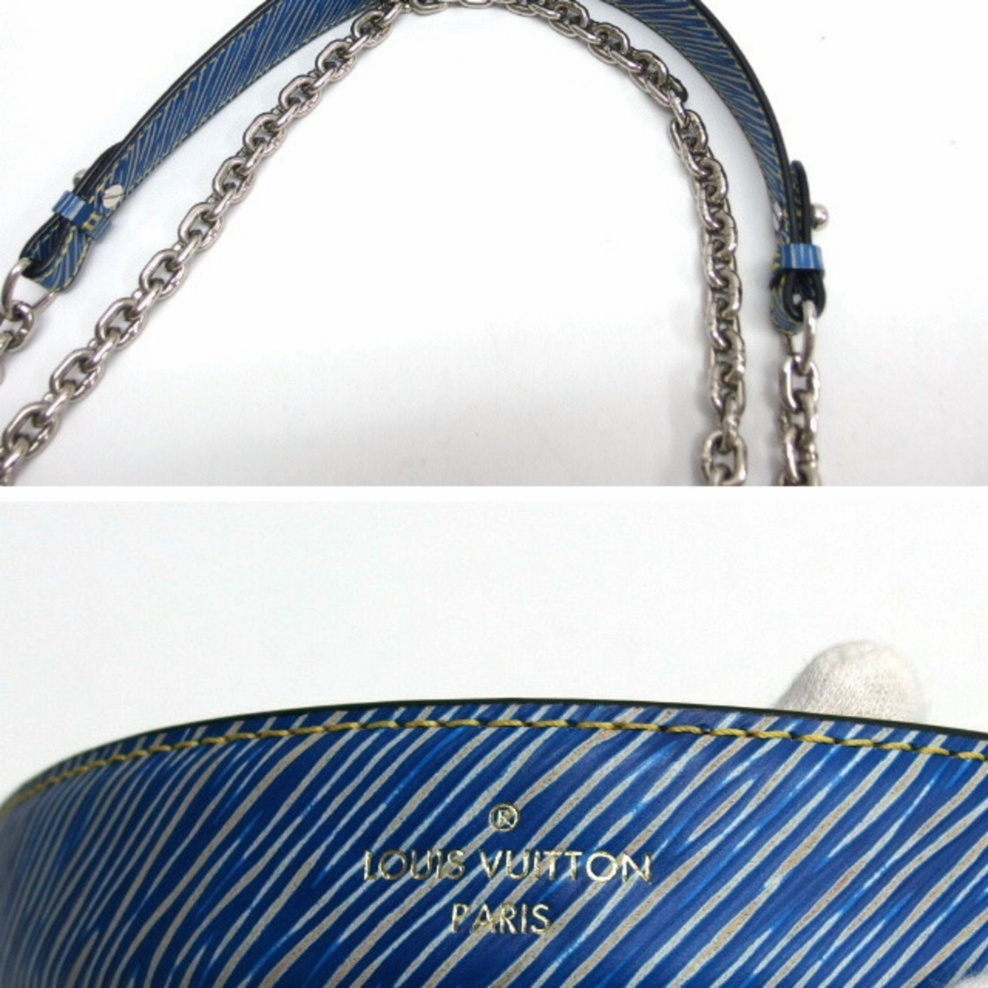 Petite Malle Blue Shoulder Bag