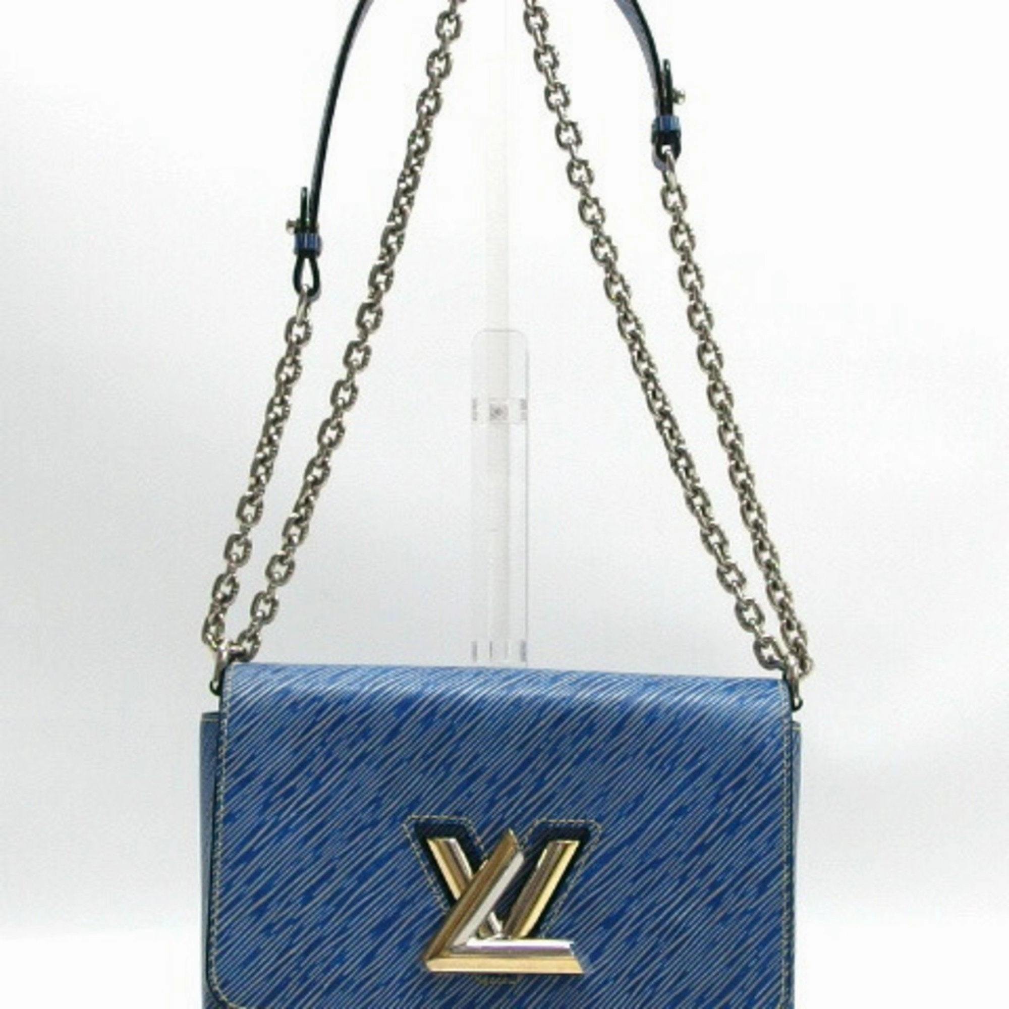Petite Malle Blue Shoulder Bag