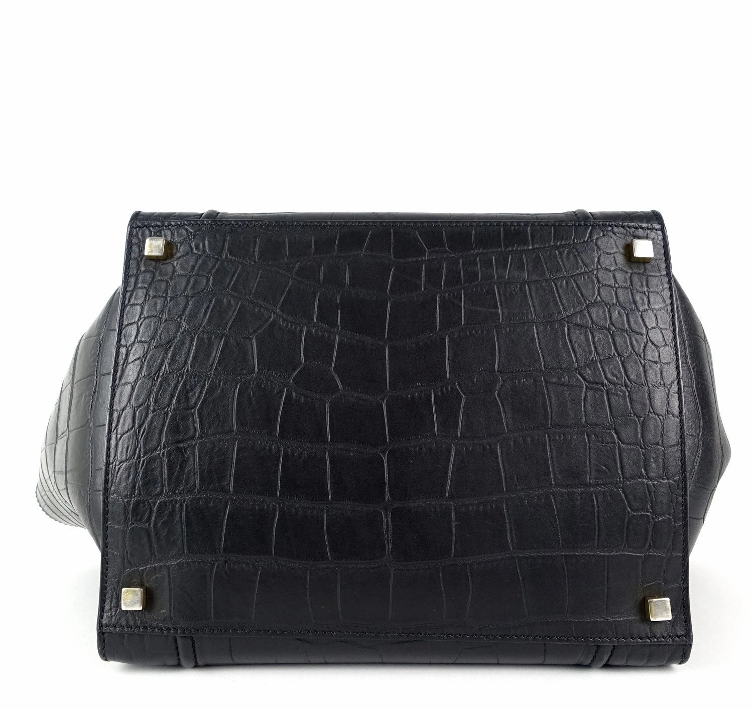 Phantom Crocodile Embossed Calf Leather Medium Bag