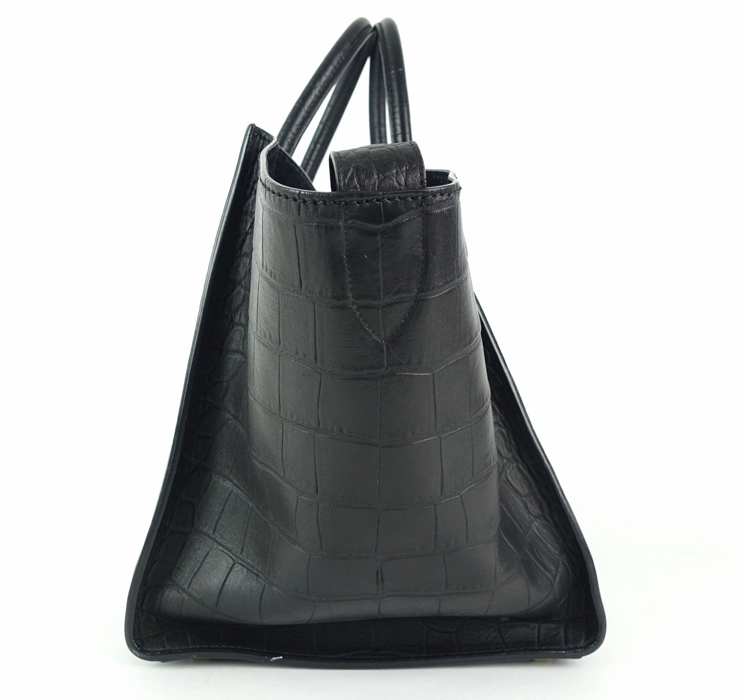 Phantom Crocodile Embossed Calf Leather Medium Bag