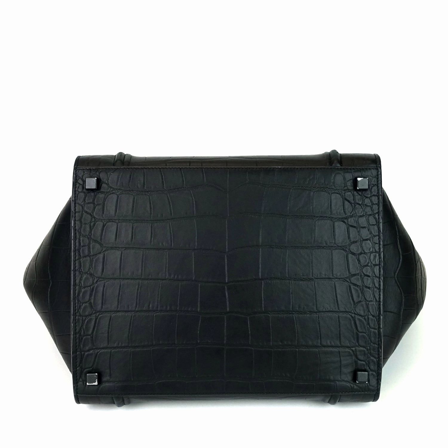 Phantom Crocodile Embossed Calf Leather Medium Bag
