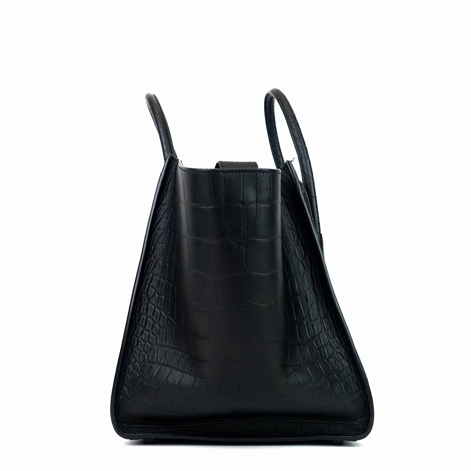 Phantom Crocodile Embossed Calf Leather Medium Bag