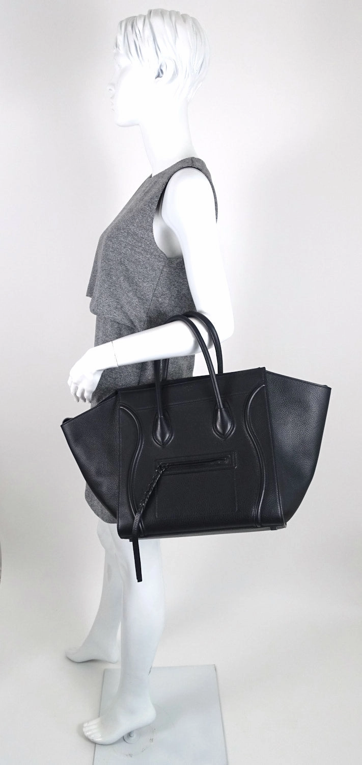 Phantom Grained Calf Leather Medium Bag