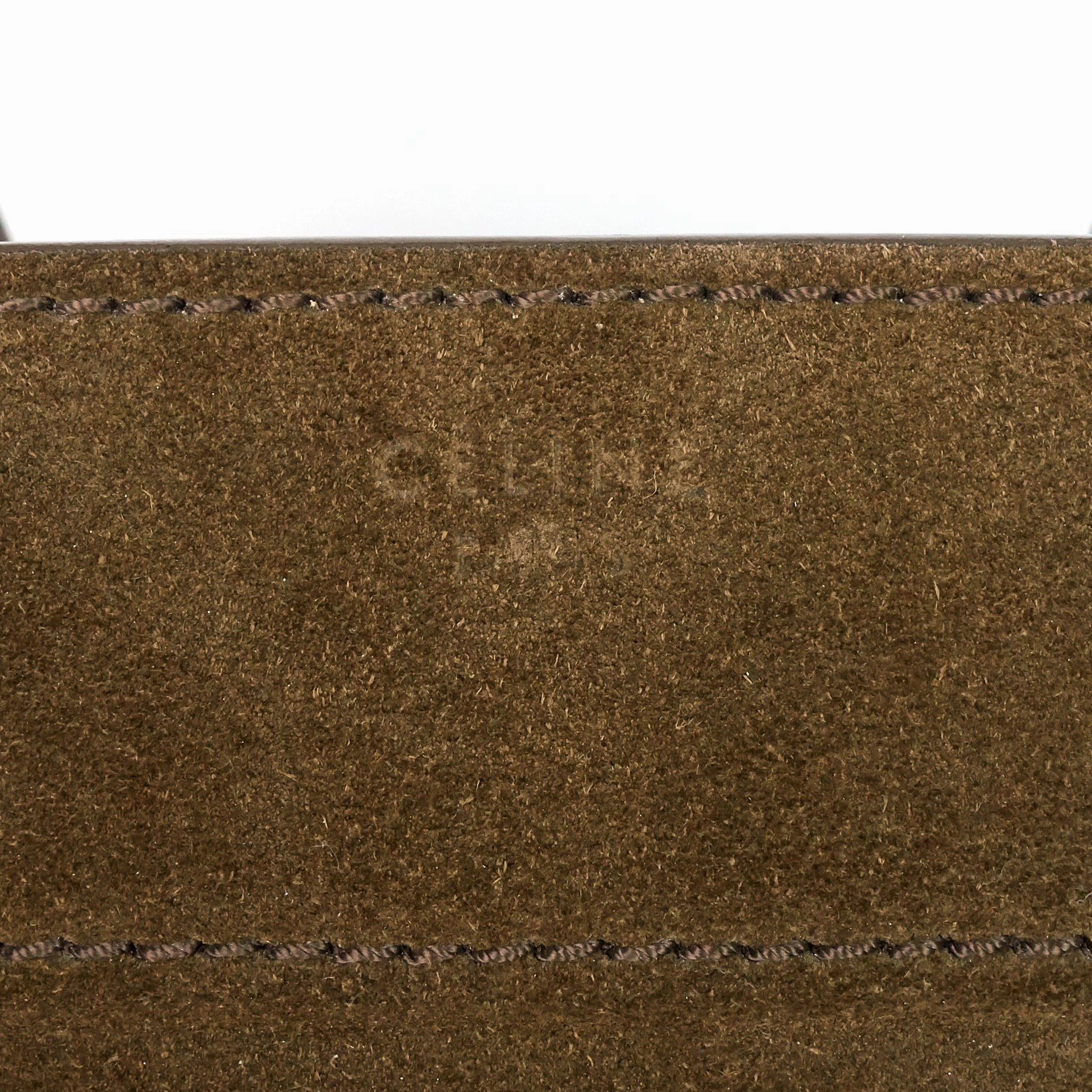 Phantom Medium Khaki Suede Tote Bag