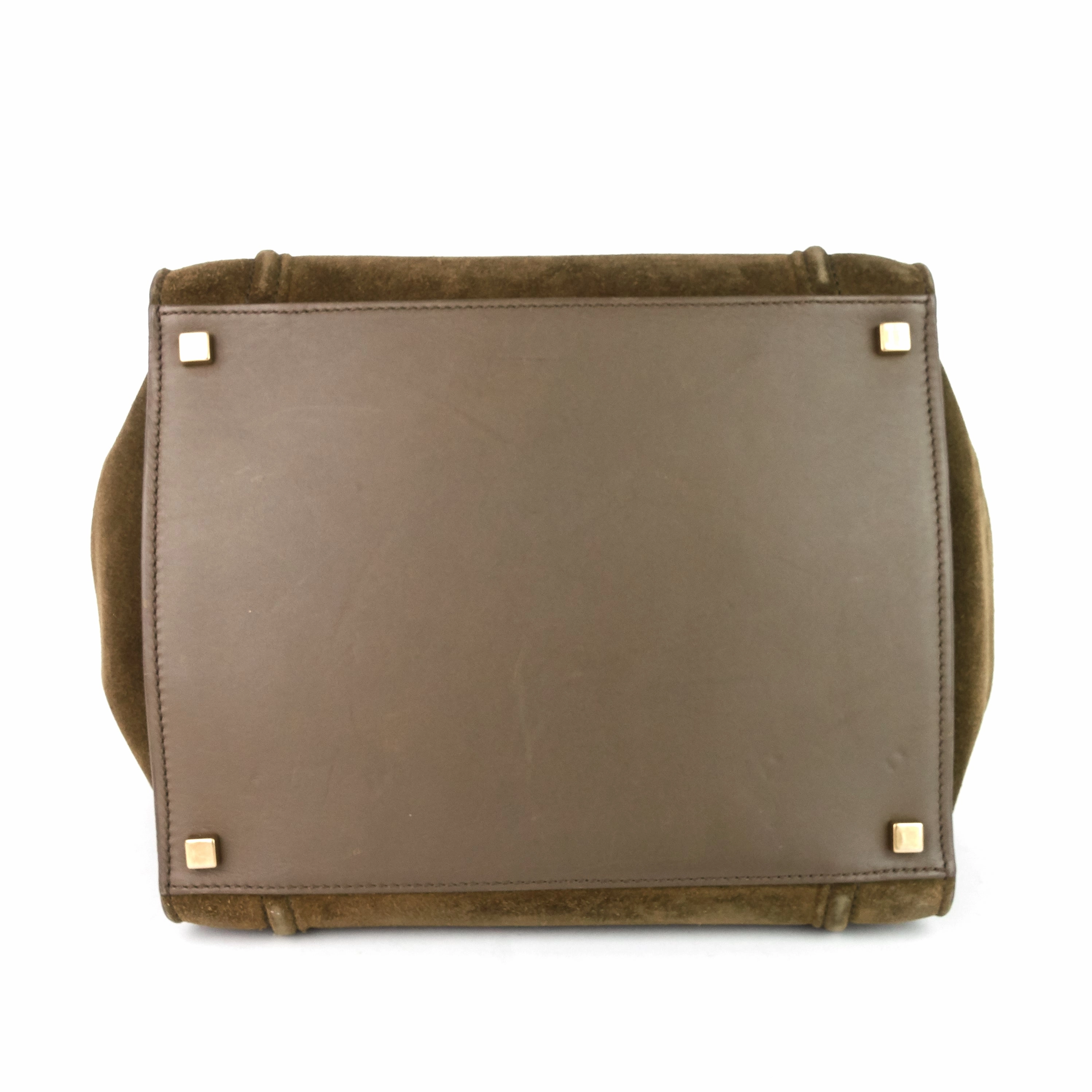 Phantom Medium Khaki Suede Tote Bag