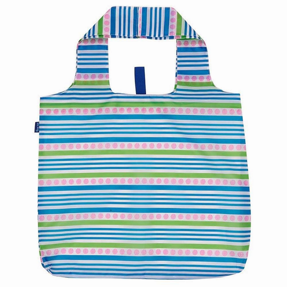 Pickleball Stripe blu Reusable Shopping Bag-Machine Washable