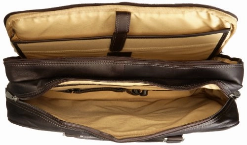 Piel Leather Checkpoint Friendly Brief Overnighter, Chocolate, One Size