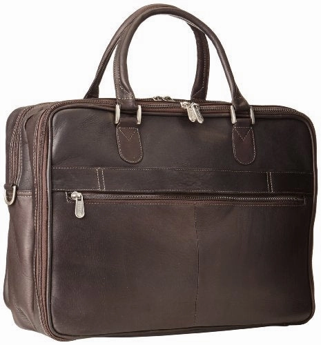 Piel Leather Checkpoint Friendly Brief Overnighter, Chocolate, One Size