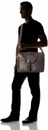Piel Leather Checkpoint Friendly Brief Overnighter, Chocolate, One Size